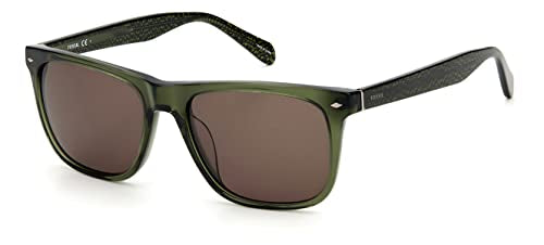 Fossil Unisex Fos 2062/s Sunglasses, 0OX/70 CRYST Green, 54 im Sale