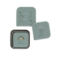 Thumbnail for LÄSSIG Snackbox Kinder 3er Set Edelstahl Brotdose/Snackbox Stainless Steel Happy Fruits Lemon im Sale