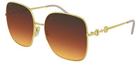 Thumbnail for GUCCI Womens GG0879S Sunglasses, Gold-Gold-Brown, 61 im Sale