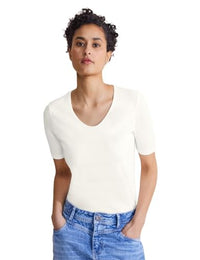 Thumbnail for Street One Damen T-Shirt New Palmira, Off White Neu, 44 im Sale