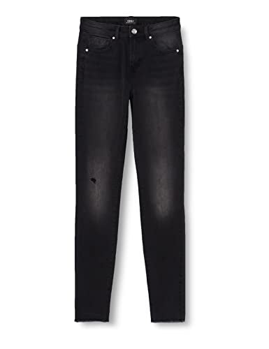 ONLY Women's Onlwauw Mid Power Sk Push Up Gua Ext, Black Denim, / 32 on sale