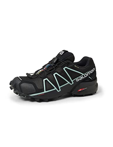 Salomon Speedcross 4 Gore-Tex Damen Trailrunning-Schuhe, Wasserdicht, Präziser Fußhalt, Wetterfester , Black, 38 im Sale