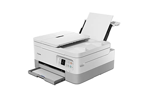 Canon PIXMA TS7451a Farbtintenstrahldrucker Multifunktionsdrucker DIN A4 (Scanner, Kopierer, Fotodrucker, OLED, 4.800 x 1.200 DPI, USB, WLAN, Print App, Duplexdruck, 2 Papierzuführungen), weiß, normal im Sale