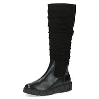 Thumbnail for CAPRICE Women's High Boots without Heel Airmotion made of Leather Platform Width G, Black (Black Comb), EU on Sale
