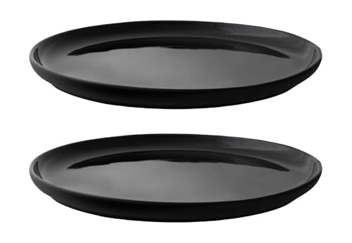 Stelton plate, black, 22 x 22 cm on sale
