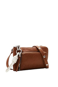 Thumbnail for Desigual Women's Mone_Half Logo 24 Tri-Fold Wallet, White im Sale