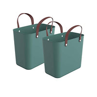 Thumbnail for Rotho Albula set of 2 shopping baskets, plastic (recycled PP), green, 2 x 25 l, (40 x 23.5 x 34 cm), 2 on sale