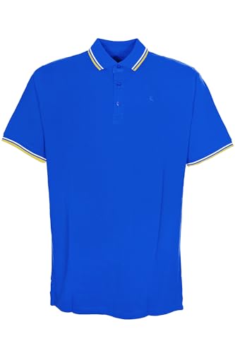 Kitaro Poloshirt Polo Shirt Hemd Herren Kurzarm Baumwolle Piqué Extra Lang Tall, Farbe:weiß, Herrengrößen:XXT im Sale