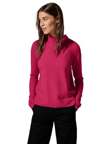 CECIL Damen B302808 EOS_High Collar Rib Mix Pullover, Barberry Red Melange, im Sale