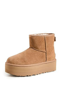 Thumbnail for Ugg Damen Classic Mini Platform Winter, Boots, Brown, EU im Sale