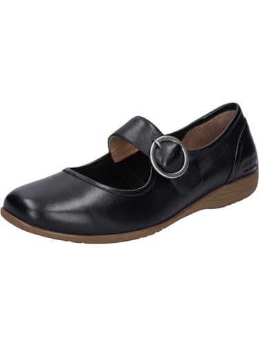 Josef Seibel Women's Strappy Ballerinas Fenja 18, Women's Flats, Width G (Normal), Ballerinas, Low Shoes, Summer Shoes, Slipper, Black, 41 EU on Sale