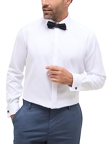 ETERNA Comfort Fit Cover Galahemd Langarm New Kent Kragen weiß im Sale