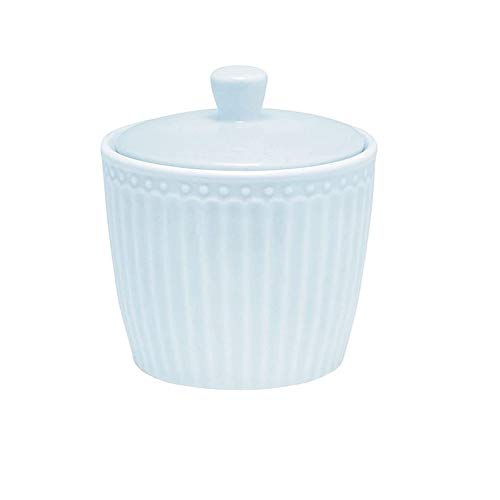 GreenGate Ceramic Sugar Bowl Alice Blue Sugar Pot Everyday Tableware Pale Blue Can