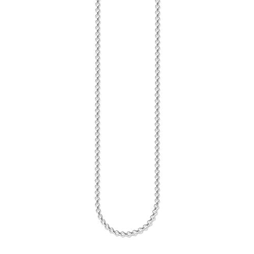 Thomas Sabo Charm Club Unisex-Charm-Kette, kleine runde Gliederkette, 925er Sterlingsilber, X0001-001-12 im Sale