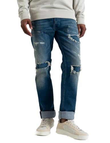 Replay Herren Jeans mit Stretch, Blau (Medium Blue 009), 31W / 32 im Sale