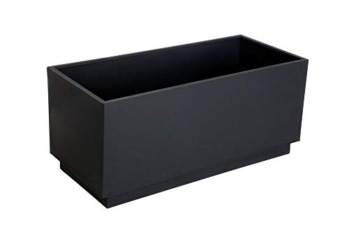 VIVANNO flower pots, planters, plant pots, flower pots, zinc plant trough Maxi 100cm anthracite on sale