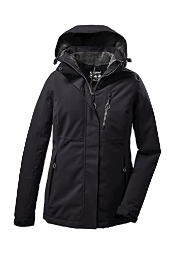 Killtec Damen Outdoorjacke Funktionsjacke mit abzippbarer Kapuze KOW 140 WMN Jckt wasserdicht, Winddicht, atmungsaktiv 00200-schwarz 42 im Sale
