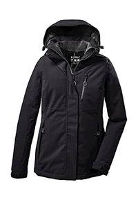 Thumbnail for Killtec Damen Outdoorjacke Funktionsjacke mit abzippbarer Kapuze KOW 140 WMN Jckt wasserdicht, Winddicht, atmungsaktiv 00200-schwarz 42 im Sale