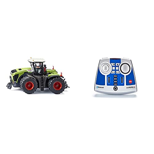 Siku 6791, Claas Xerion 5000 TRAC VC Traktor, Grün, 1:32, Ferngesteuert & Bluetooth Fernsteuermodul, Control Fahrzeuge mit Bluetooth-Steuerung, Kunststoff, Blau/Silber im Sale