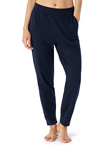 Schiesser Damen Schlafhose lang Baumwolle-Mix + Relax Pyjamaunterteil, Malve_182064, 48 im Sale