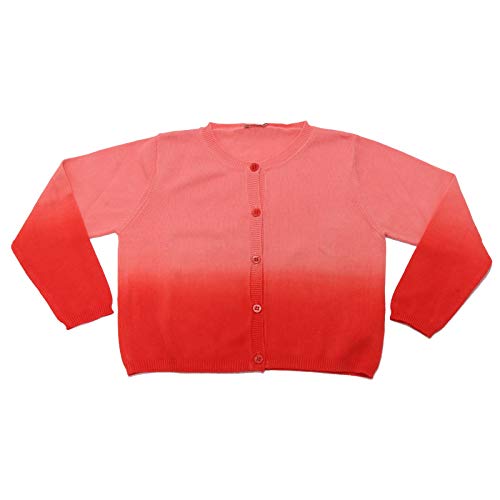 Il Gufo 1689AD cardigan bimba GIRL cotton pink/red shaded sweater kids [8 YEARS]