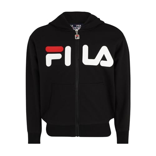 FILA Unisex Children's BALGE Classic Logo Zip Hoody, Black, 86/92 on sale