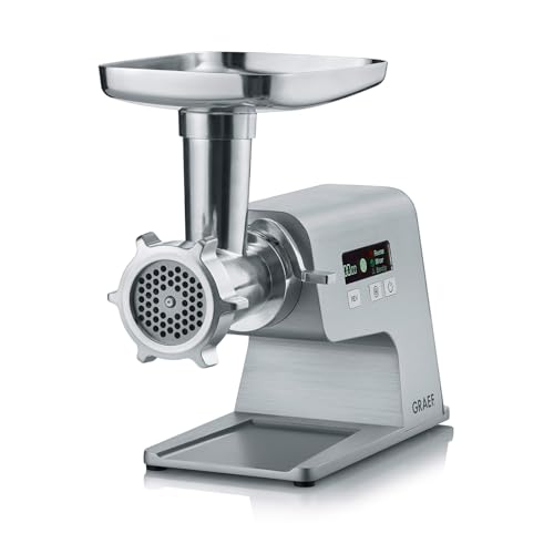GRAEF kompakter Multiwolf FW500 im Vollmetallgehäuse FW500, Fleischwolf, Blockierleistung bis 2.500 Watt, silber im Sale