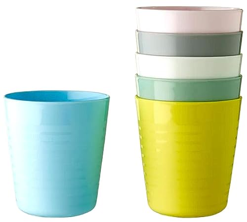 Ikea Kalas 004 613.79 Children's Plastic Cups Pastel Multicolored 17 cm (6-pack) on Sale