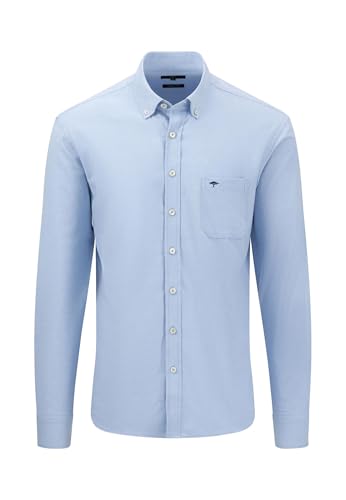 FYNCH-HATTON Comfortable Cotton Shirt Light Sky/ on Sale