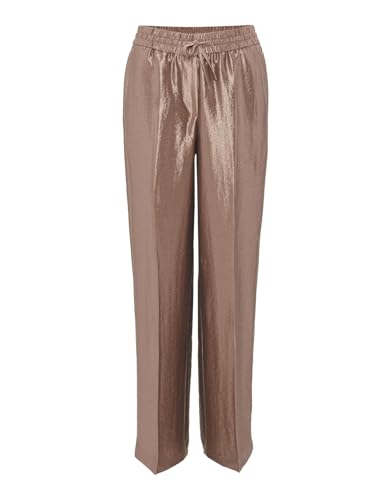 OPUS Damen Jogpants | Wide Leg Pants MOSMIC mit elastischem Gummibund warm Taupe, 40 im Sale