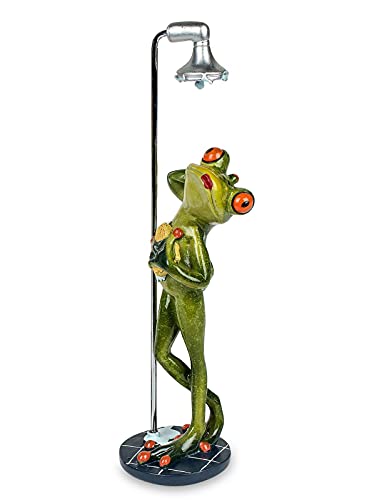 formano lustige Frösche Figur Frosch in Dusche Schwamm Poly 25 cm im Sale