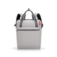 Thumbnail for reisenthel allrounder R herringbone grey – Backpack and carrier bag in one – With tuck-in flap for travel trolleys on sale