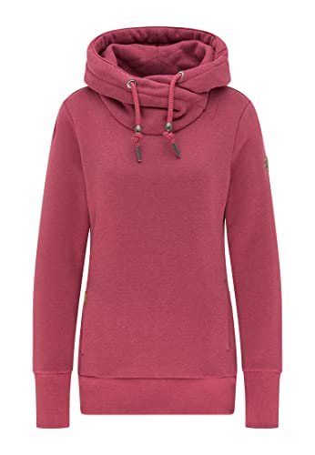 Ragwear GRIPY Bold women's hoodie, hoodie, stand-up collar, hood, warm, side pockets, regular fit, red, on sale