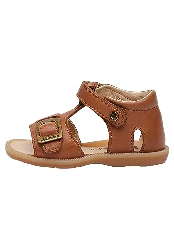 Naturino QUARZO-Sandalen aus Leder mit Klettverschluss, braun 24 im Sale