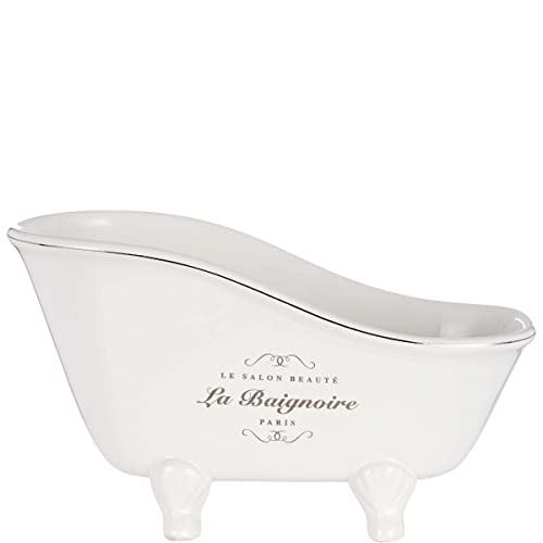 BUTLERS Salon Beauté Bathtub Utensil Holder 25.5x13.5x14 in White - Storage Container Bathroom Decoration Accessories on Sale