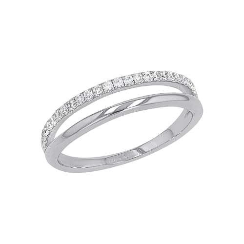 s.Oliver Ring 925 Sterling Silber Damen Ringe, mit Zirkonia synth., Silber, Kommt in Schmuck Geschenk Box, im Sale
