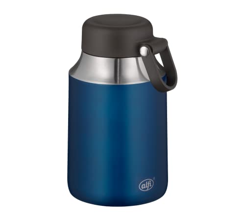 alfi CITY FOOD MUG 470ml, cool grey, stainless steel thermal food container, insulated container for soups, salads, and cereal to go, keeps hot for 7 hours, cold for 14 hours, dishwasher-safe, BPA-free, on sale