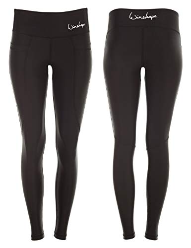 Winshape Damen Functional Power Shape Tights Leggings AEL103 mit praktischen Smartphone-Taschen, Slim Style, Fitness Freizeit Sport Yoga Workout, schwarz, im Sale