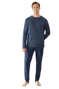 Thumbnail for Mey Nightwear Series Bennison Men's Pyjamas Long Yacht Blue L(52) on Sale