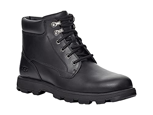 UGG Herren Stenton Boot, Black Leather, 60 EU im Sale