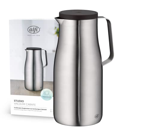 alfi STUDIO TT 1.5l, stainless steel, vacuum flask made of double-walled, matte stainless steel, keeps hot for 12 hours, cold for 24 hours, screw cap, large opening, dishwasher-safe, BPA-free on sale