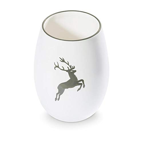 GMUNDNER KERAMIK Vase Height: 21 cm Grey Deer Tableware, handmade in Austria