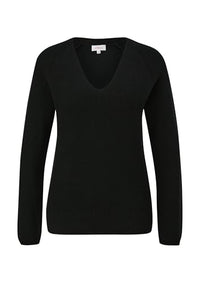 Thumbnail for s.Oliver Damen 2151524 Pullover, 9999 Schwarz, 42 im Sale
