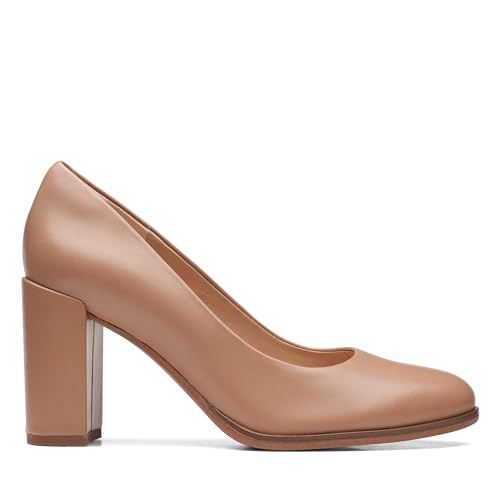 Clarks Damen Freva85 Court Pump, Praline Leather, EU im Sale