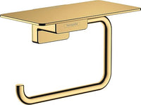 Thumbnail for hansgrohe Toilettenpapierhalter AddStoris, Klopapierhalter mit Ablage, Polished Gold Optic, 1 Rolle im Sale