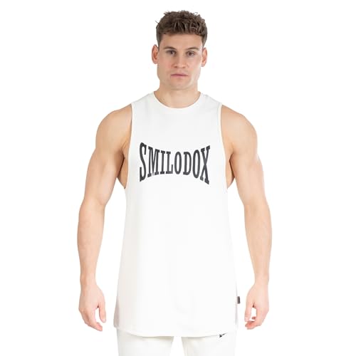 SMILODOX Herren Tank Top Classic Pro - Oversize Fit ärmelloses Oberteil mit Rundhals, im Sale