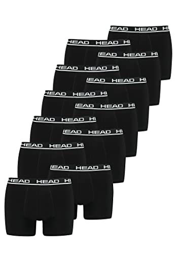 HEAD Men's Basic Boxer Pant Shorts Underwear Underpants 12 Pack, Color: 005 - Black, Clothing Size: on Sale
