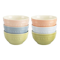 Thumbnail for STAUB Ceramique Schüsselset Macaron, 400 ml, Müslischüsseln, Servierschüsseln, Dessertschalen, gemischte Farben, Keramik, 12 cm, 6-tlg im Sale