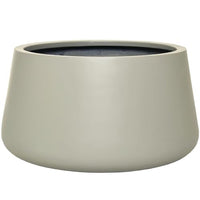 Thumbnail for VIVANNO Plant Pot Fiberglass Gordo 29x45 cm Frost-proof - Flowerpot Bulbous Round Cream Large Outdoor, Indoor on Sale