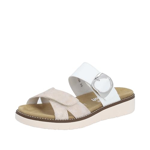 Remonte Damen D2048 Sandale, Rosegold/Weiss / 90, 45 EU im Sale